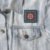 Küstenschiffsrad der kunst-| auf Rot Button (Beispiel)