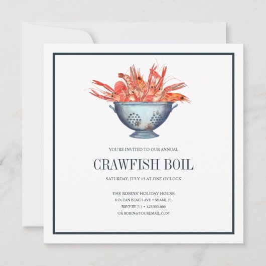 Küstenschik Marine CRAWFISH BOIL Meeresfrüchte Par (Vorderseite)