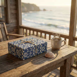 Küstenschildkröten-Muster: Dekorative Kunst im Oze Geschenkpapier