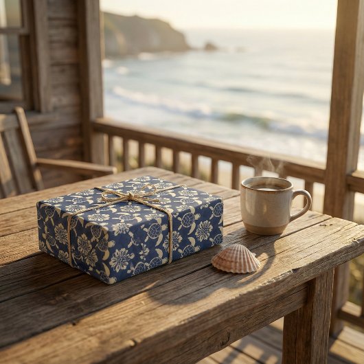 Küstenschildkröten-Muster: Dekorative Kunst im Oze Geschenkpapier