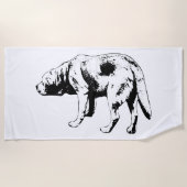 Küstenschutz, ruhiger Geist Strandtuch (Vorderseite)