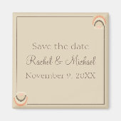 Küstenseashells Save the Date Magnet (Vorne)