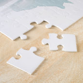 Küstenseemöwen-Aquarell-Seelandschaft Puzzle (Seite)