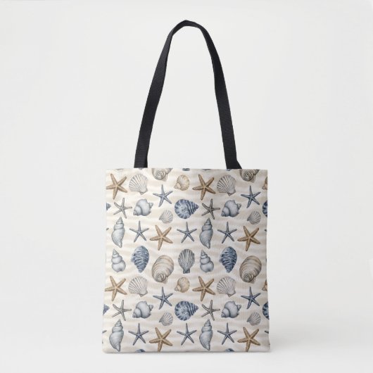 Küstenseestern Muscheln Elemente Design 391 Tasche (Vorderseite)