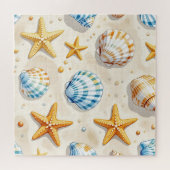 Küstenseesterne Strand Muster Puzzle (Horizontal)