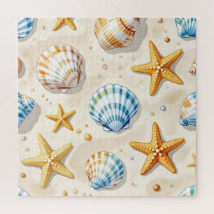 Küstenseesterne Strand Muster Puzzle