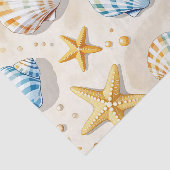 Küstenseesterne Strandmuster Seidenpapier (Ausschnitt)