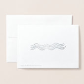 KÜSTENSEL MODERNE KRISTMAS KARTE STRAND FOTO (Rückseite mit Umschlag)