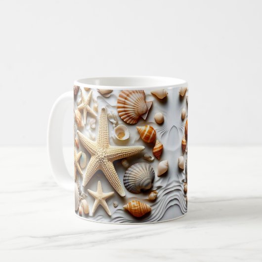 " KÜSTENSERENZ " KAFFEETASSE (Vorderseite Links)