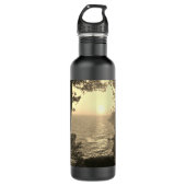 Küstensicht, Abend Edelstahlflasche (Vorderseite)