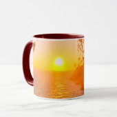 Küstensicht, Abend leichte Tasse (Vorderseite Links)