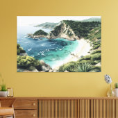 Küstensicht auf Palaiokastritsa Malerei, Korfu, Leinwanddruck (Insitu (Wohnzimmer))