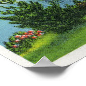 Küstensicht auf Pontoosuc See Poster (Ecke)