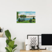 Küstensicht auf Pontoosuc See Poster (Heimbüro)