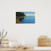 Küstensicht auf Seneca Lake Park Pavillon Poster (Küche)