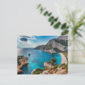 Küstensicht Palaiokastritsa, Korfu, Griechenland Postkarte (Stehend Vorderseite)