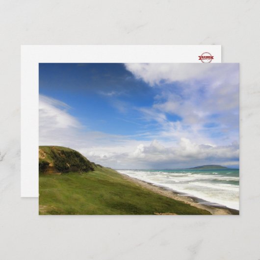 Küstensicht, Südinsel Neuseeland Postkarte (Vorne/Hinten)