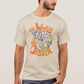 Küstensommer-Auster Handgezeichnet T-Shirt (Vorderseite)
