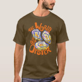 Küstensommer-Auster Handgezeichnet T-Shirt (Vorderseite)