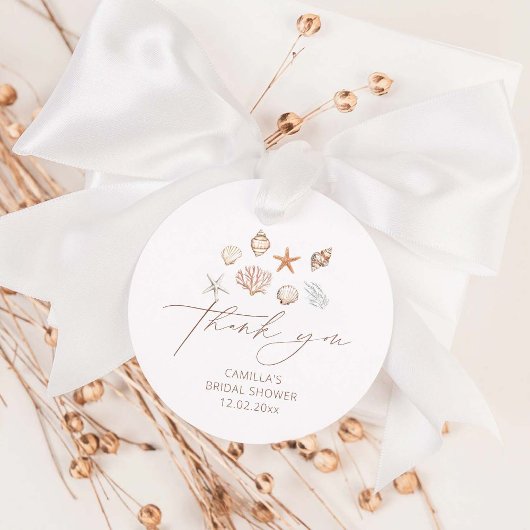 Küstensommer Brautparty Gefälligungstags Geschenkanhänger