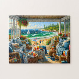 Küstensommer in Neuengland auf der Veranda Puzzle