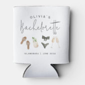 Küstensommer Personalisierte Junggesellinnenabschi Dosenkühler (Vorderseite)