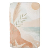 Küstensonnenlicht-Serenity-Boho-Strand Badematte (Vorderseite Vertikal)