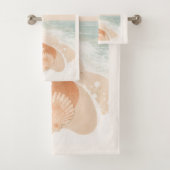Küstensonnenlicht-Serenity-Boho-Strand Badhandtuch Set (Insitu)