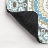 Küstenspirale in Sand-, Blau- und Treibholztönen Mousepad (Ecke)