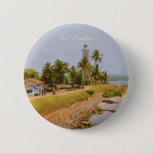 Küstenstadt Galle, Sri Lanka Reiseandenken Button