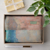 Küstenstadt in Spanien (Vintage spanische Landscha Seidenpapier (Geschenk)