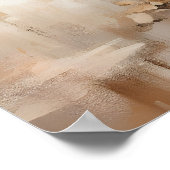 Küstenstadt-Kunstposter Abstrakte Meereslandschaft Poster (Ecke)
