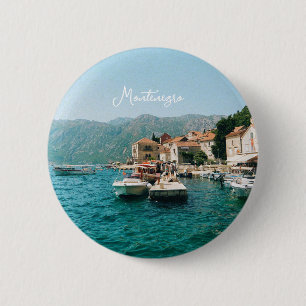 Küstenstadt Perast, Montenegro Button