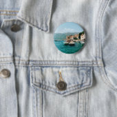Küstenstadt Perast, Montenegro Button (Beispiel)