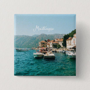 Küstenstadt Perast, Montenegro Button