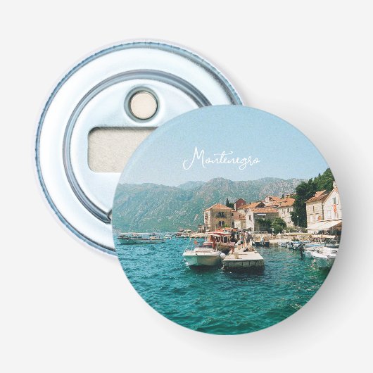 Küstenstadt Perast, Montenegro Flaschenöffner (Vorderseite)