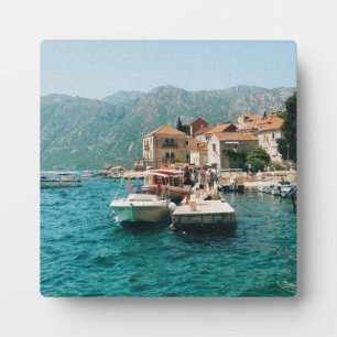 Küstenstadt Perast, Montenegro Fotoplatte