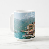 Küstenstadt Perast, Montenegro Kaffeetasse (Vorderseite Links)