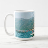 Küstenstadt Perast, Montenegro Kaffeetasse (Links)