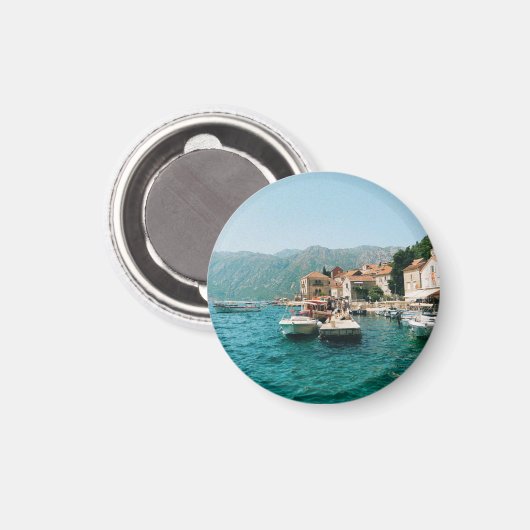 Küstenstadt Perast, Montenegro Magnet (Vorderseite/Rückseite)