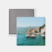 Küstenstadt Perast, Montenegro Magnet (Vorderseite/Rückseite)