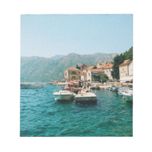 Küstenstadt Perast, Montenegro Notizblock