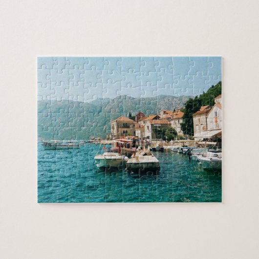 Küstenstadt Perast, Montenegro Puzzle (Horizontal)