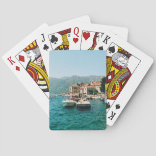 Küstenstadt Perast, Montenegro Spielkarten