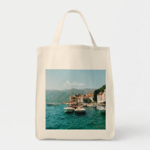 Küstenstadt Perast, Montenegro Tragetasche