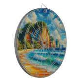 Küstenstädte Ruhe: majestätische Klippen und ruhig Dartscheibe (Vorderseite Links)