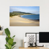 Küstenstrand an der Küste in der Nähe von Tarifa Poster (Heimbüro)
