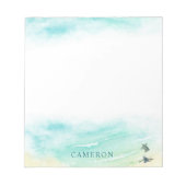 Küstenstrand Baby Sea Turtles Shoreline Notizblock (Vorderseite)