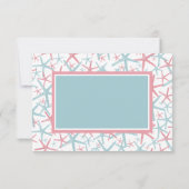 Küstenstrand Dankeskarte (Rückseite)