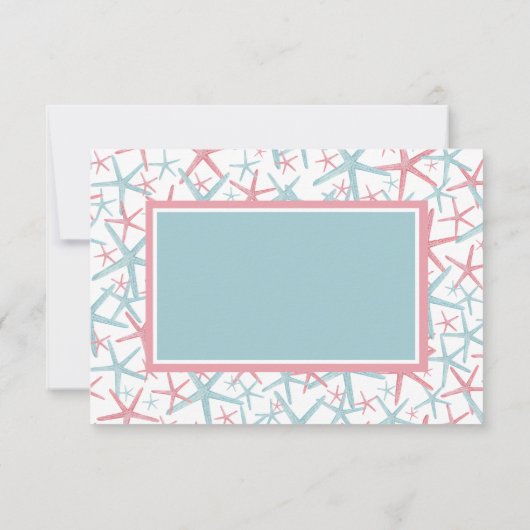 Küstenstrand Dankeskarte (Rückseite)